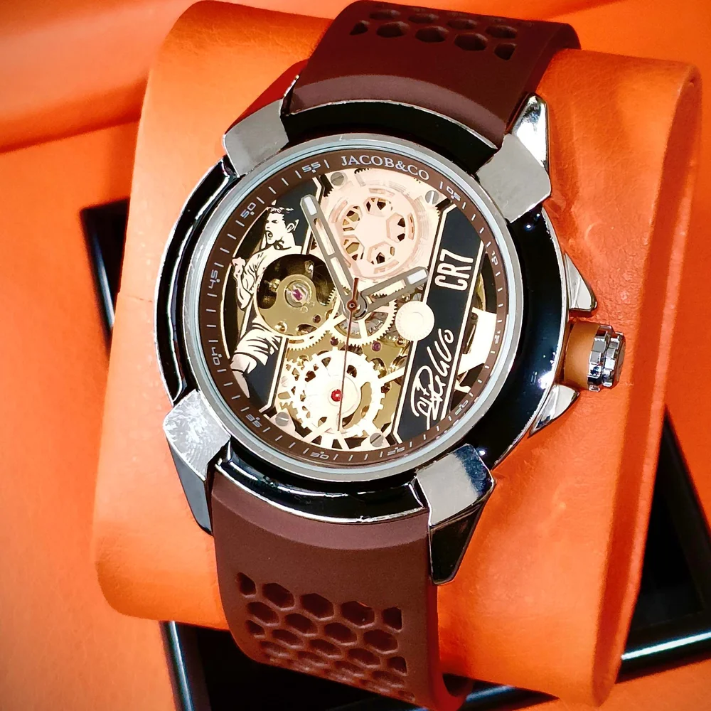 2026 CR07 Hot Jacob & Co Originele Merk Horloges Voor Heren Business Automatische Mechanische Polshorloge Hoge Kwaliteit AAA Mannelijke Klokken