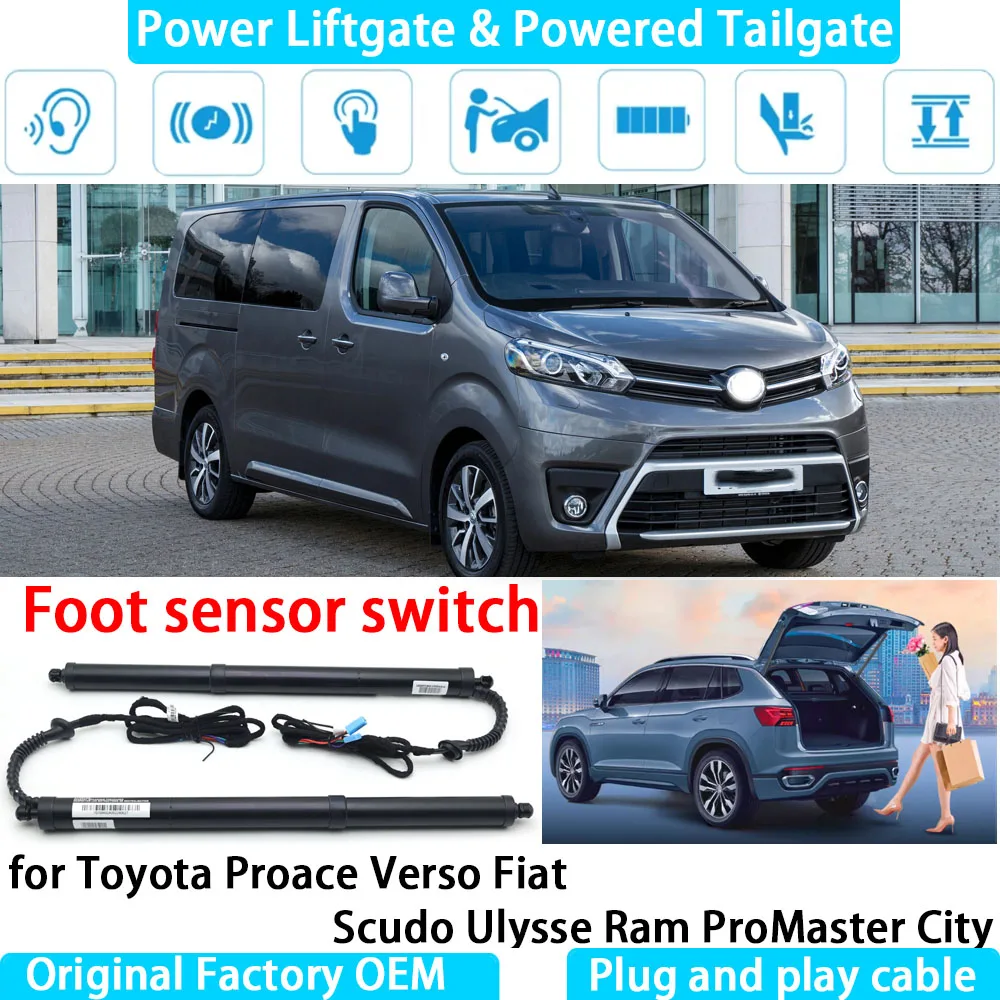 for Toyota Proace Verso Fiat Scudo Ulysse Ram ProMaster City Automatic Electric Power Liftgate Powered Tailgate Strut Tail Gate