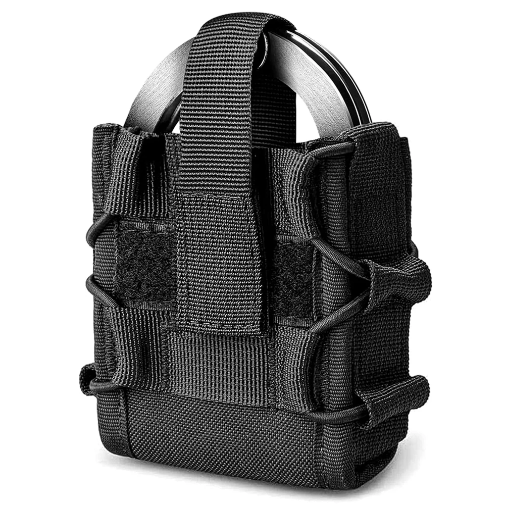 Coldre de algemas bolsa molle manilhas caso universal algemas bolsa edc ferramentas titular saco da cintura outddor caça cinto acessório