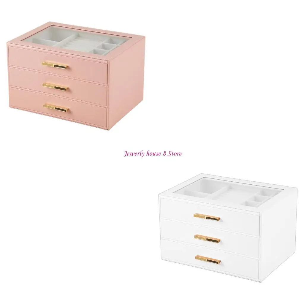 

Protective Jewelry Organizers For Valuables Glass Top Soft Padding