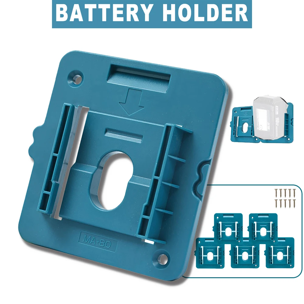 

Especial Battery Dock Mount Battery Base Wall Mount For BL1860 BL1850 Battery Durable Battery Holder Storage Rack