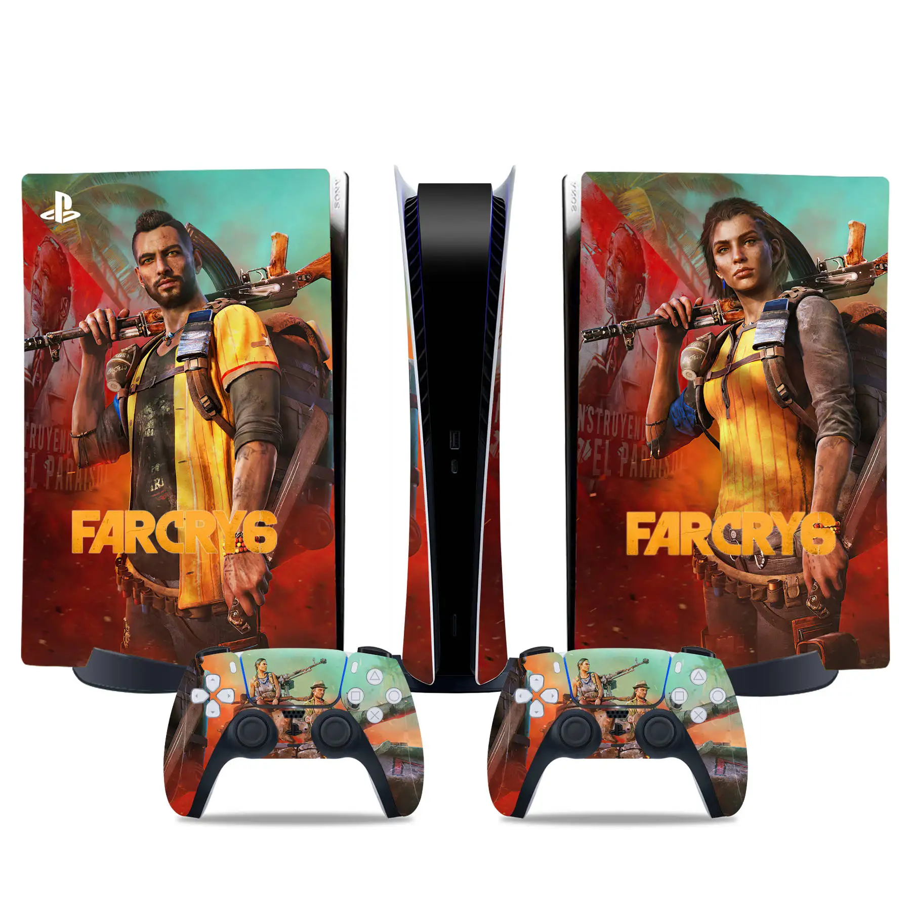 for PS5 Digital Console Remote Skin Decal Sticker farcry 6