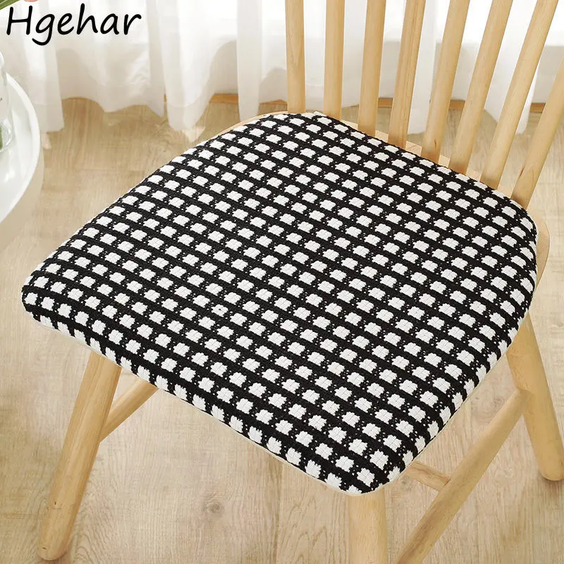 Retro Cushion Cover 40*43cm Plaid Simple Chair Bandage Chic Decoration Leisure Comfortable Design Home Popular Ins Winter Basic