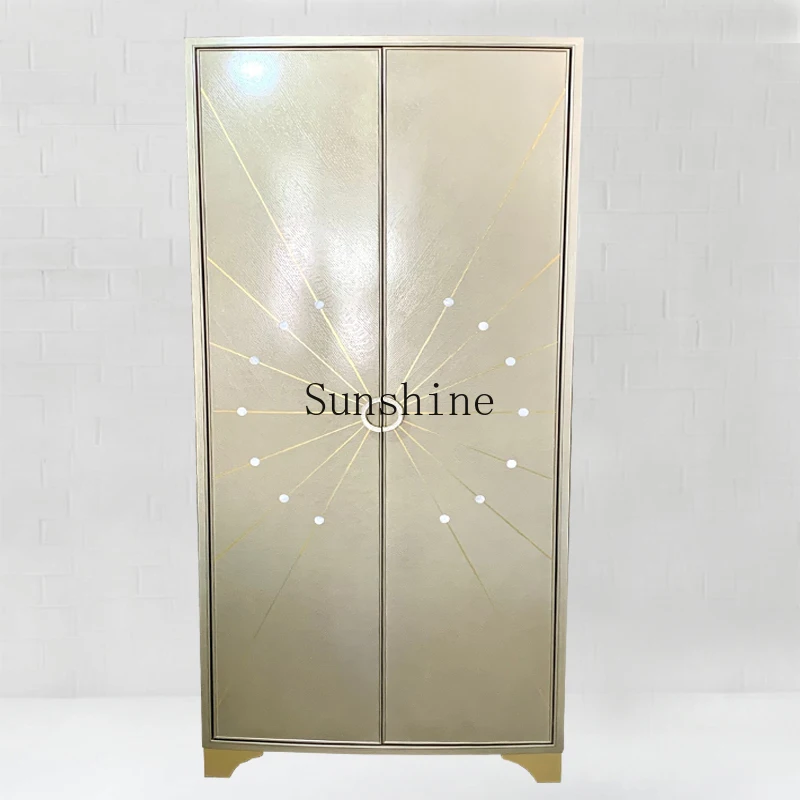 

American light luxury solid wood small apartment locker simple indoor small apartment modern