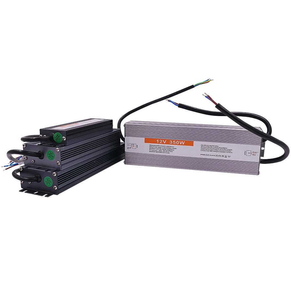 IP67 Transformer Pencahayaan Tahan Air AC110-250V/170-250V Ke DC 12V/24V LED Driver Power Adapter Power Supply 100W 300W 600W