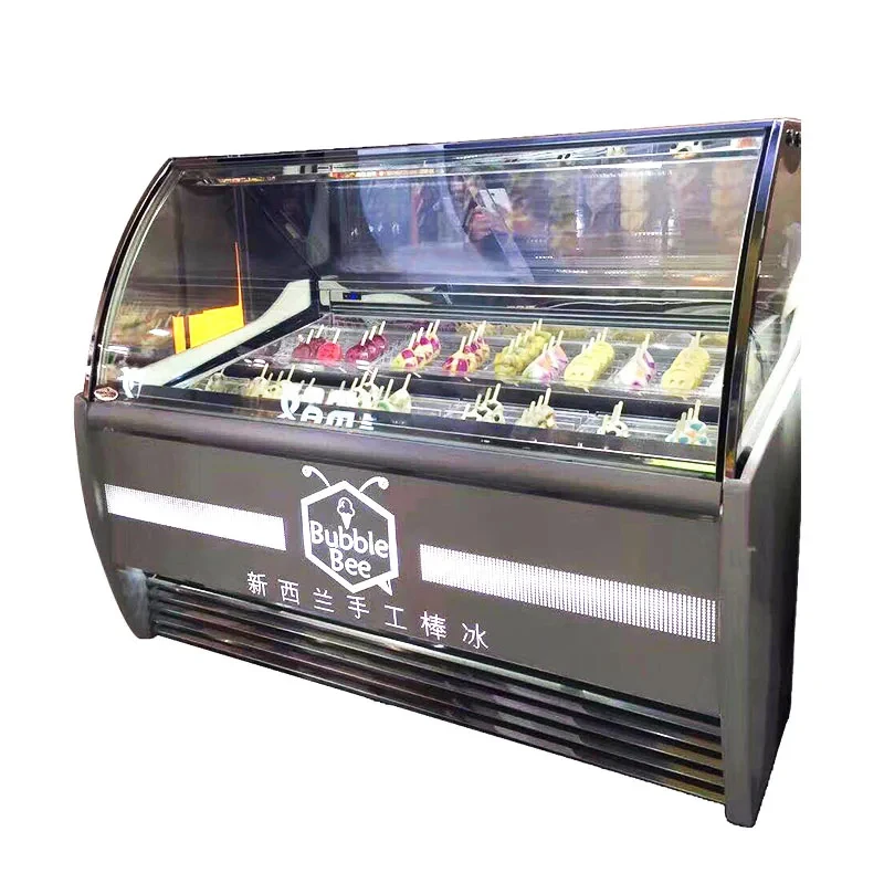 

Коммерческий морозильный шкаф-витрина для мороженого на палочке custom.Commercial Paleta