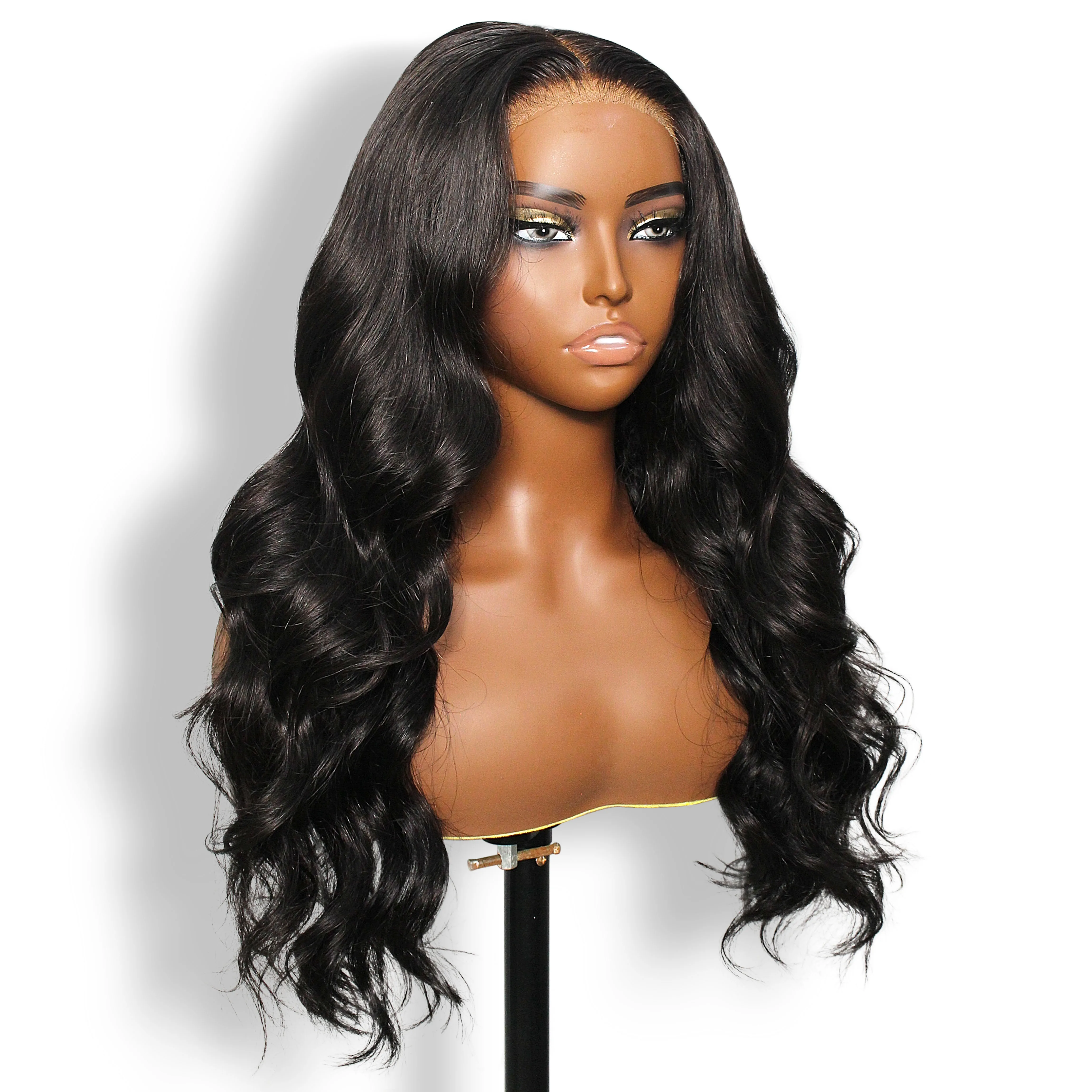 Perruque Body Wave Brésilienne 100% Naturelle, Cheveux Humains, 13x6, 13x4, en Solde, pour Femme