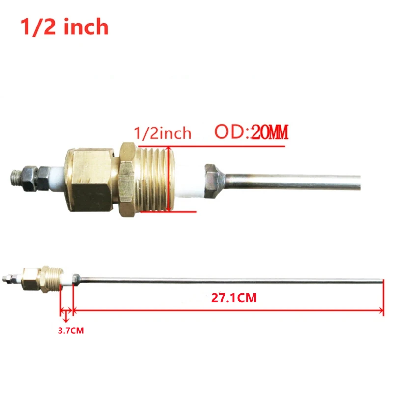 For Steam Boilers High Temperature Resistance Water Level Probe Boiler 1/2 inch Electrode Rod Parts