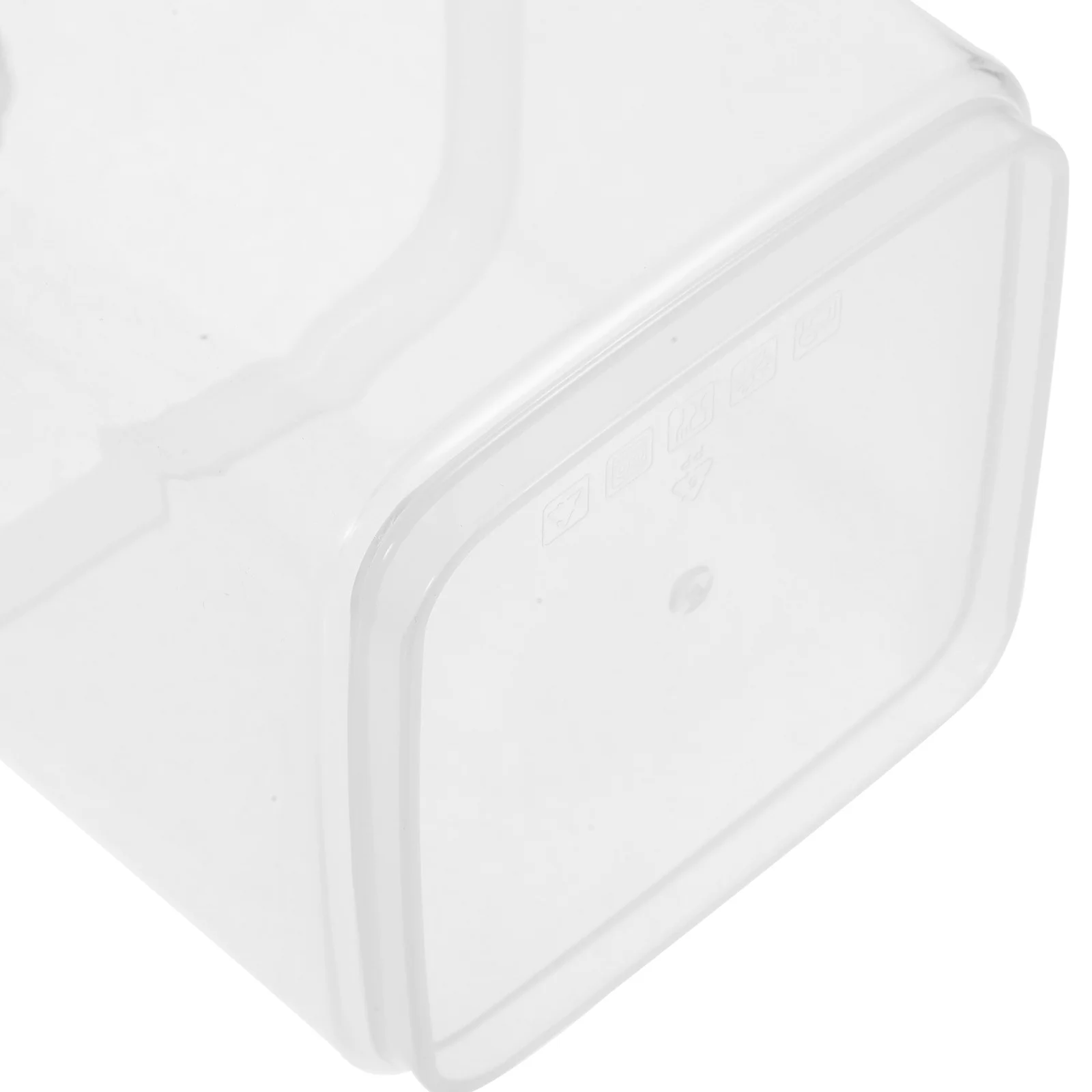 1pc Clear Airtight Yogurt Storage Container Reusable Food Box Bread Beans Dry Fruit Storage Case Leakproof Kitchen Countertop