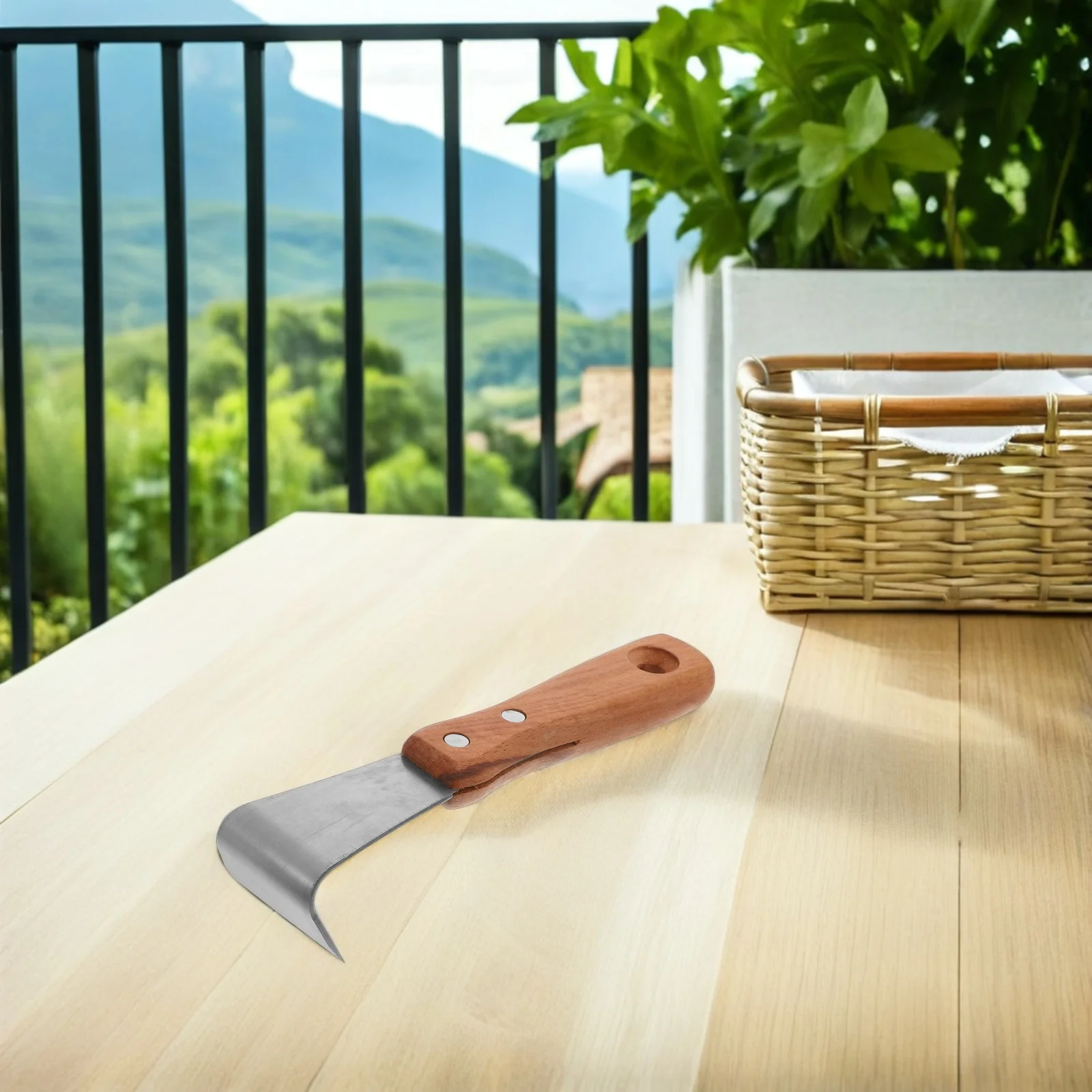 4Pcs Tree Bark Scraper Tool Ergonomic Handle Forged Blade for Fruit Tree Bark Removal Pruning Gardening Hand Instrument