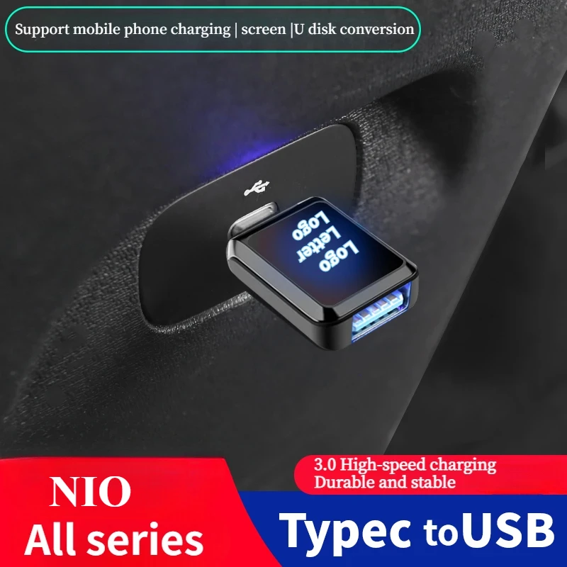 For NIO's full range of car Type-c to USB charging converters USB flash drive adapter adapter