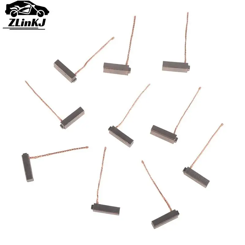 10pcs 5*7*19mm Electric Generator Carbon Brushes Car Alternator Power Tools Car Regulator Low Copper