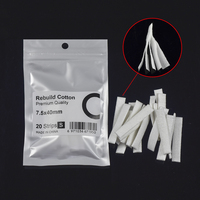 20pc Classic Rebuild Cotton 7.5x40mm Stip for Mesh Wire 1.0/1.2/0.8/0.6ohm Resistance Caliburn G/Xros/Xlim/Wemax RBK Rebuild Kit