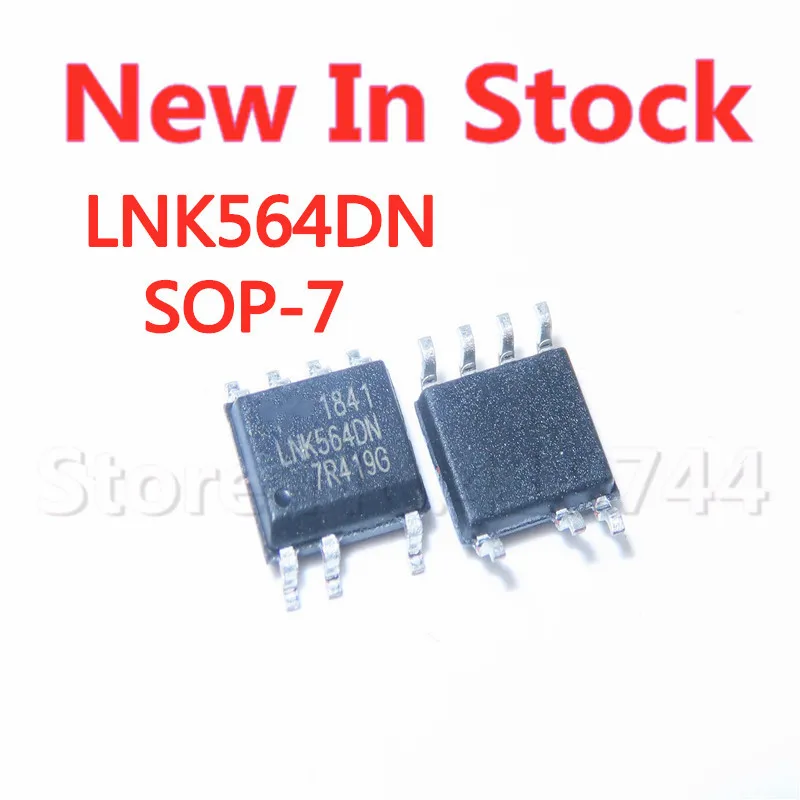 5PCS/LOT  LNK564DN LNK564 SOP-7 SMD AC-DC converter offline switch In Stock NEW original IC