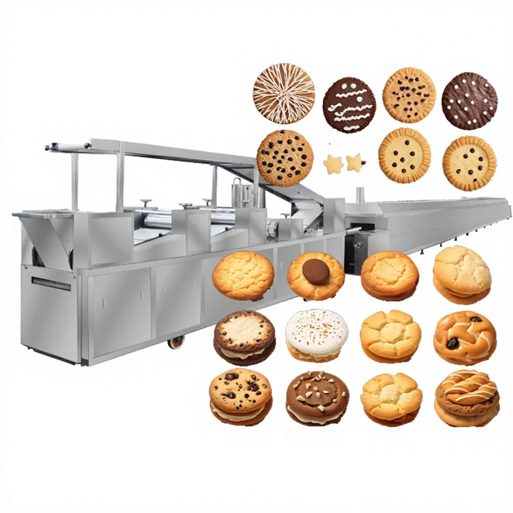 French Heart Crackers Cookie Processing Plant Protein Sandwich Cookies Production Line