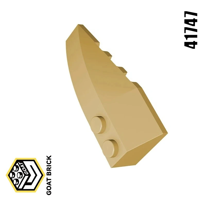 10P MOC Assembles Particles 41747 Wedge Curved 6x2 Right Building Blocks Parts DIY Bricks Bulk Model Educational Tech Parts Toys