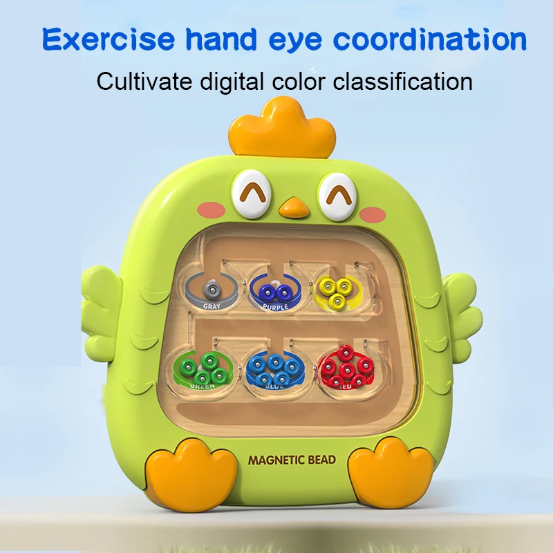 Leuke Kip Magnetische Tekentafel Speelgoed Tellen Doolhof Sorteren Machine Montessori Spel Digitale Puzzel Focus Training DIY Tekening