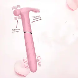 Magnetic Charging Hammer Shape Vibrator Clitoris Orgasm Stimulator G Spot Massager Adult Masturbation Sex Toy Women Vibrator