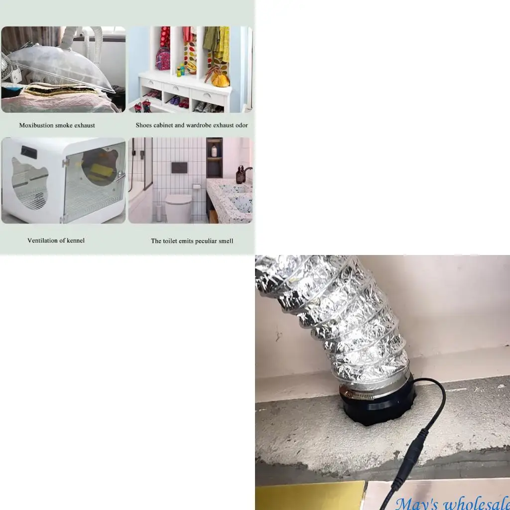 Ventilador ventilación conducto 8 8 12V 5700 rpm Ventilador soplador diseño plástico extraíbles para