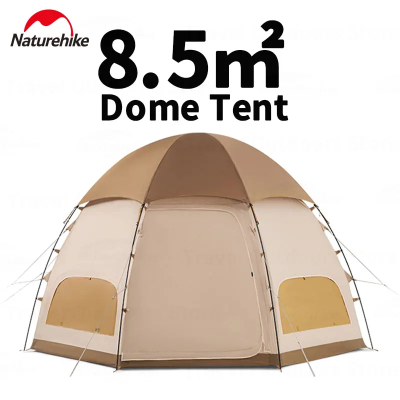 Naturehike MG Dome Tent 2m Height Octagonal Garden Camping Tents  210T Polyester Waterproof Large Space Tent Camping Supplies