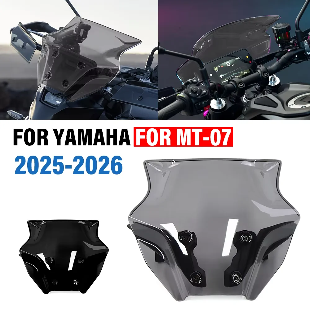 Für Yamaha MT-07 MT07 2025 2026 Motorrad Frontverkleidung Windschutzscheibe Windabweiser Windschutz Zubehör