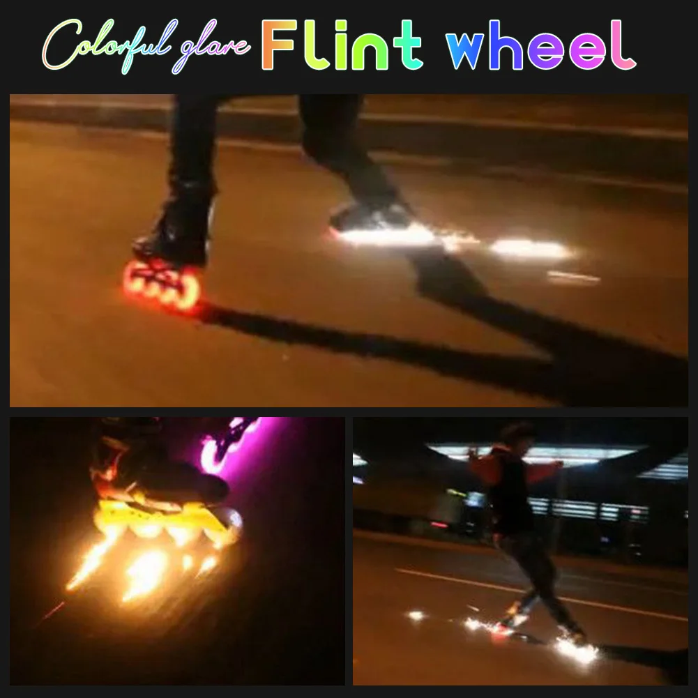 1 Stück Rollschuh rad mit farbenfrohen, hellen Inline-Skate-Rädern mit hoher Helligkeit für den Innen-und Außenbereich