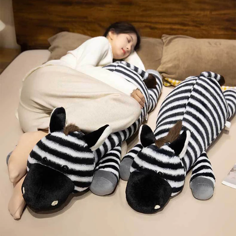 40/60/90 cm Plüschtier Zebra Plüsch Dekokissen Sofakissen Schlafkissen Raumdekoration Beinumarmungspuppe