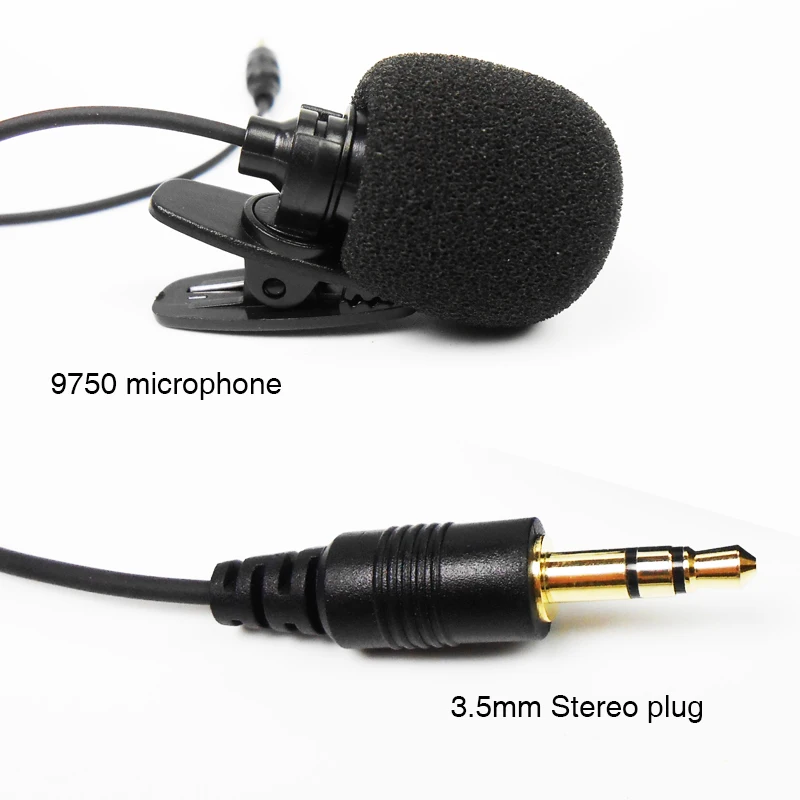 External Mic Bluetooth Handsfree Kit 1.5 Meters Clip-on 3.5mm Gold-plated Aux Microphone MIC15S for Car Radio Head Unit