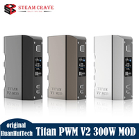 Original Steam Crave Titan PWM V2 300W BOX MOD By Quad 18650 Battery Adjustable voltage Box Mod Fit 30/41ml Tank Vape Vaporizer