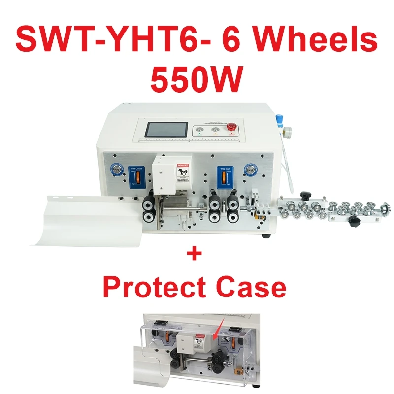 SWT608 YHT6 Hoge snelheid ronde mantel binnen- en buitenlaag dubbellaagse schilmachine Touchscreen Optionele beschermhoes