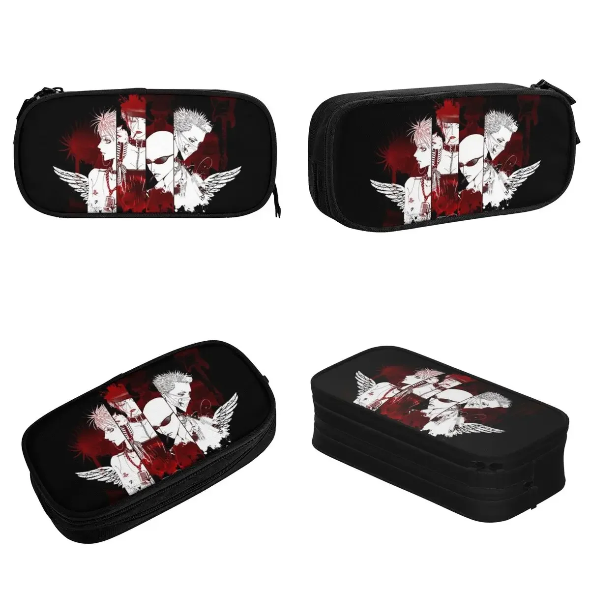 Black Stones Anime Pencil Cases Lovely Nana Osaki Punk Manga Pen Box Bags Large Storage School Supplies Zipper Pencil Box