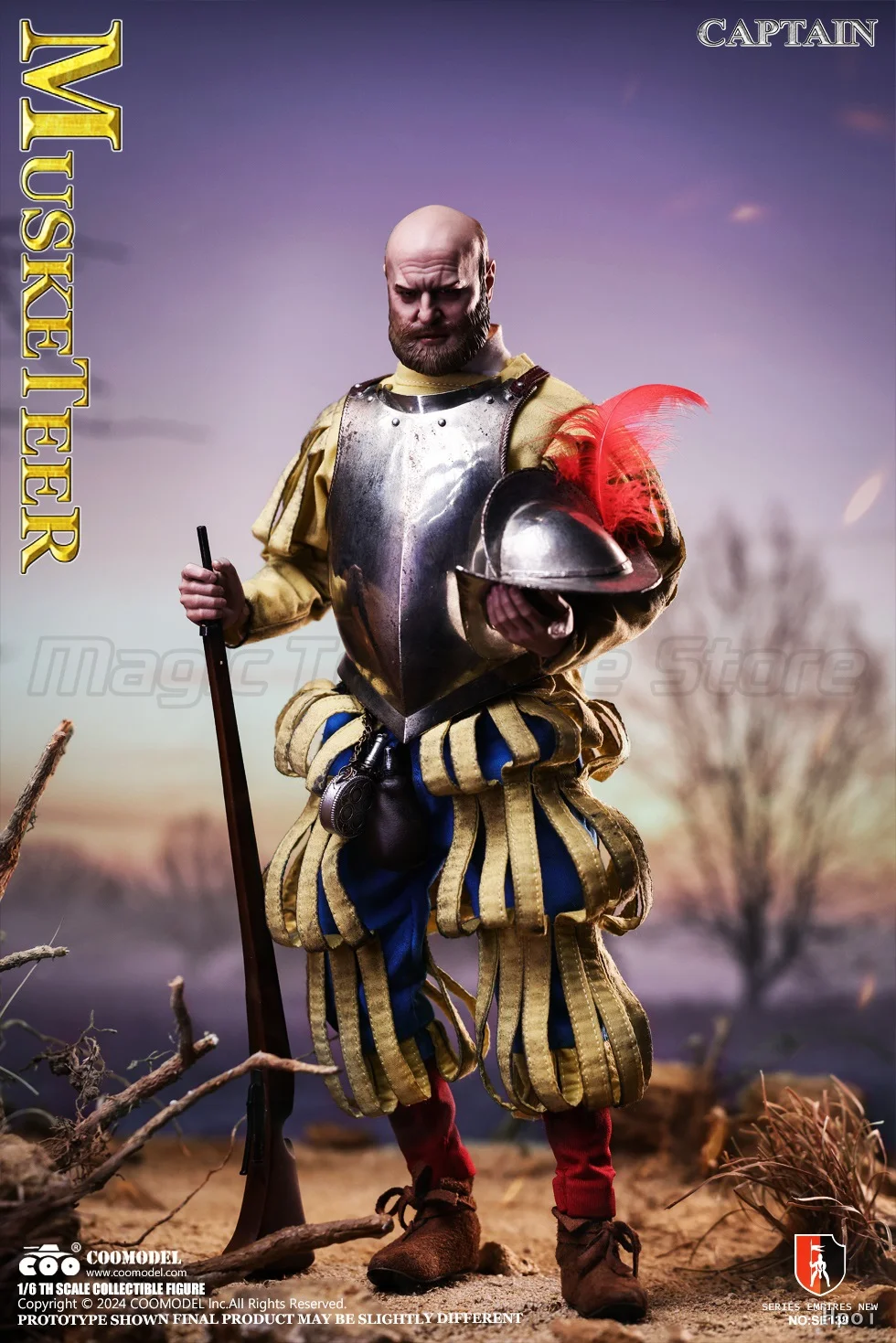 

Оригинальные аниме-фигурки COOMODEL Empire Series SE138 Spanish Conquistador CAPTATN MUSKETEER 1/6
