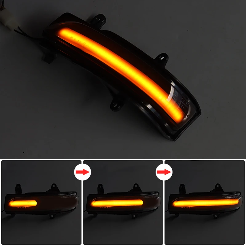 For Toyota Land Cruiser 200 Prado 150 LC150 Dynamic LED Side Mirror Blinker Light Turn Signal Lamp Modification Accessories