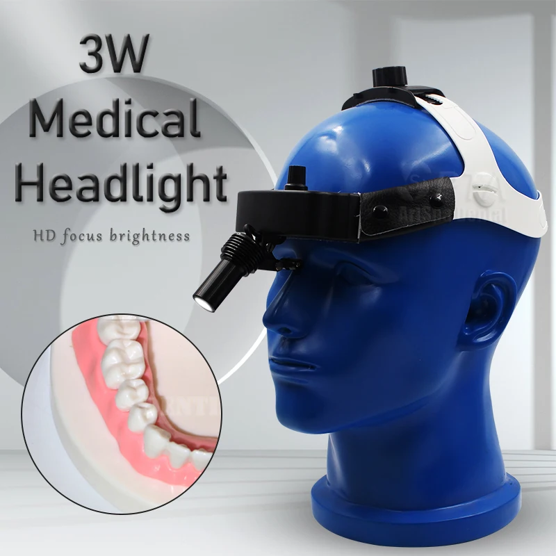 

Dental 3W LED Examination Surgical Lamp Odontologia Tool Dentistry Detector Headlight Medical ENT Light Equipment