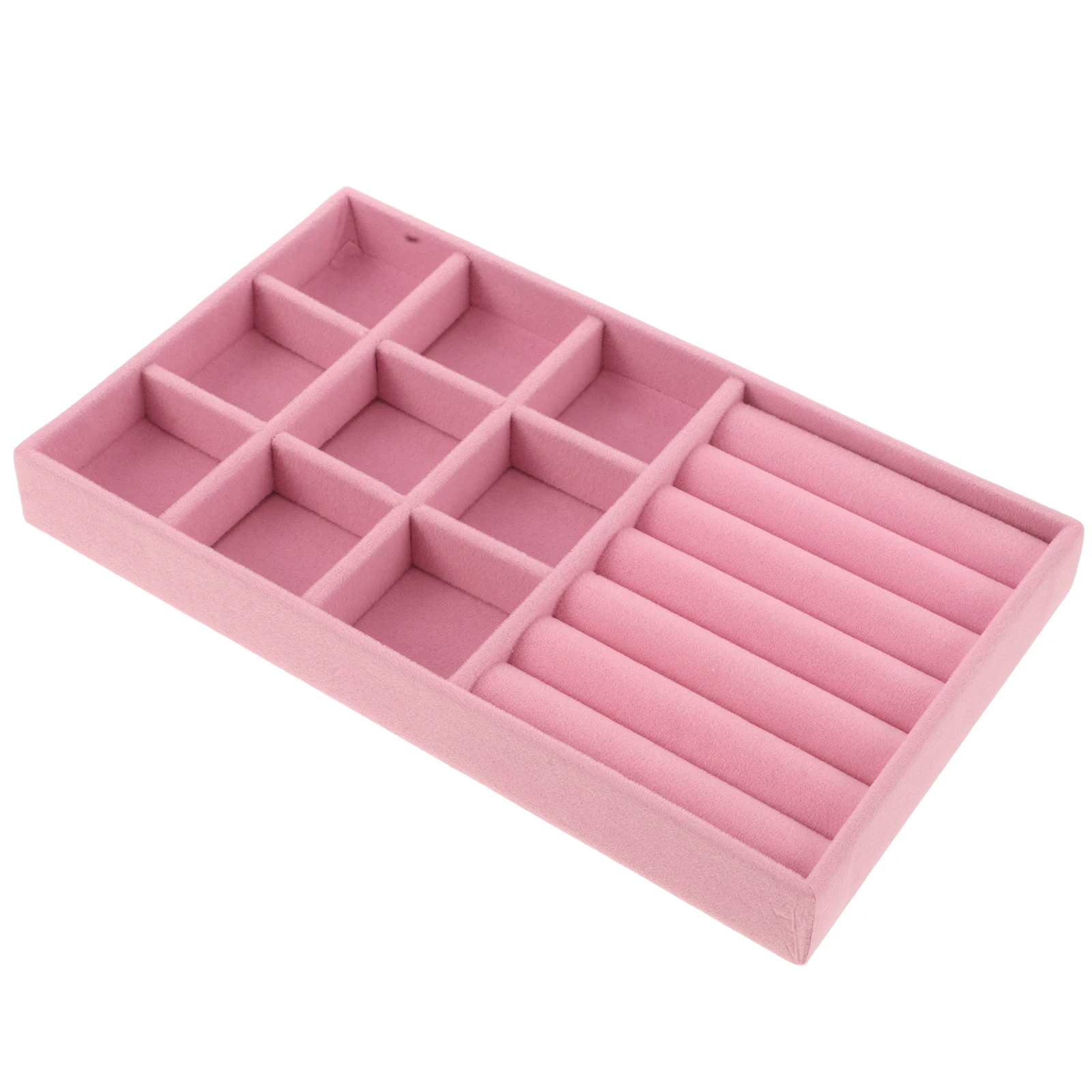 

8 Pcs Jewelry Display St Velvet Earring ganizer Tray Storage Holders Drawer Dividers Ring Box Brooch Necklace Trays