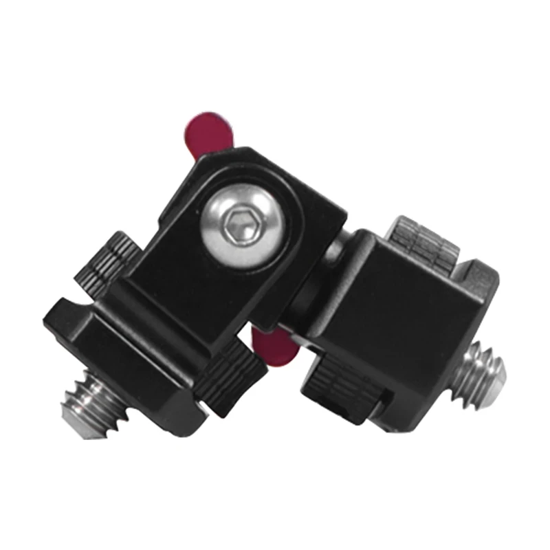 Monitor Mount 180° Tilt 360° Rotation Holder 1/4" ARRI Cold Shoe Mount for GoPro Insta360 DSLR Cinema Camera Mic Light Bracket
