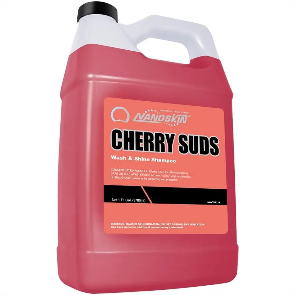 

Concentrated Foaming Car Wash Shampoo 1 Gallon for Foam Cannon & Bucket Washes - Cherry Scented Car Soap for Trucks