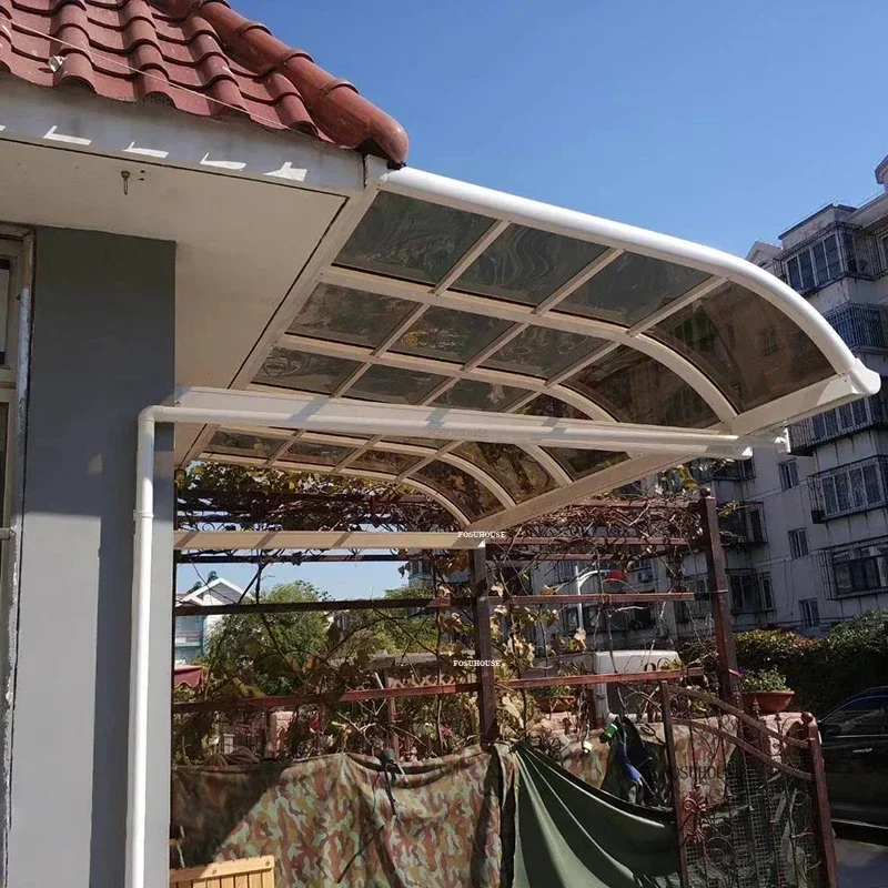 ✿。Home Or Balcony Pavilion Garden Courtyard Terrace Awning Villa Eaves Rainproof Sun Protection Canopy Aluminum Alloy Gazebos%