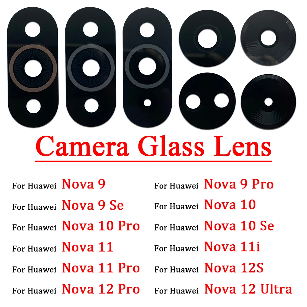 

Rear Back Camera Glass Lens For Huawei Nova 9 10 11 12 Pro Se Ultra Back Camera Lens For Huawei Nova 10 11 Lens With Adhesive