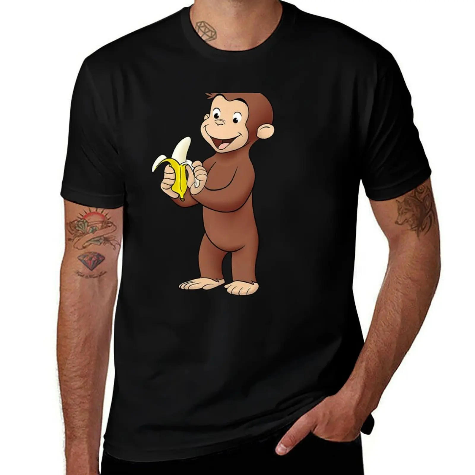 curious george T-Shirt No Iron Casual Short Sleeve Top T-Shirt