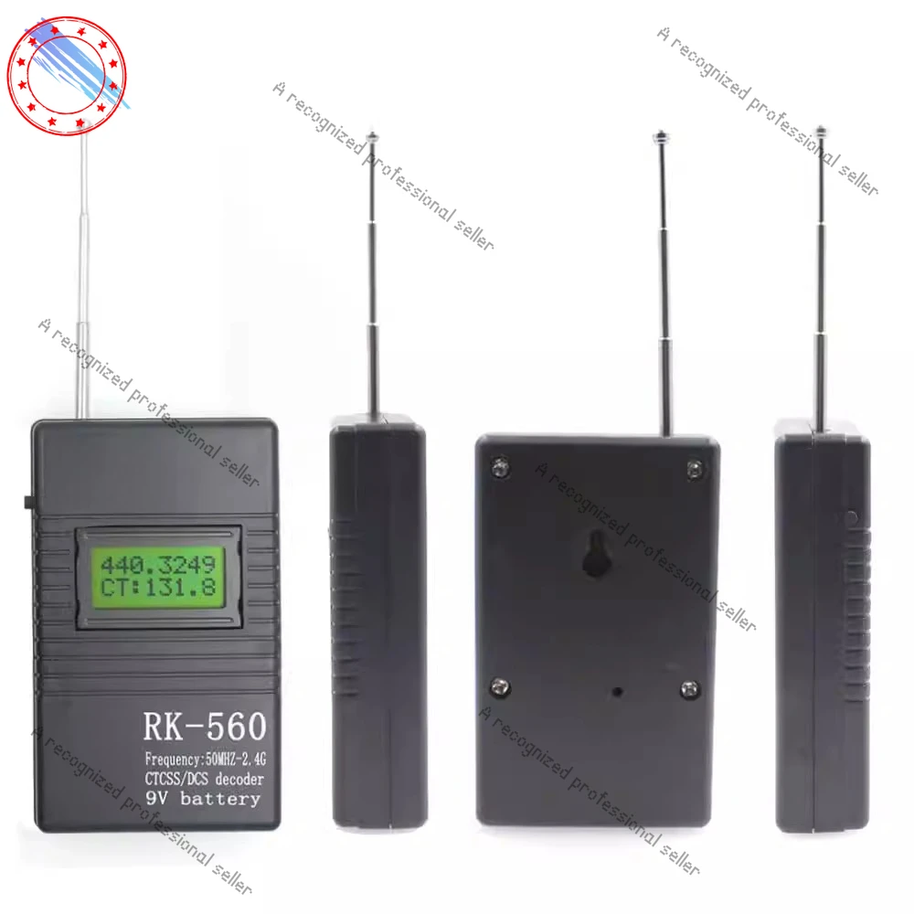 

RK560 Frequency Meter 50MHz-2.4GHz Portable Handheld Frequency Meter Reader Digital Analog Subtone Measurement