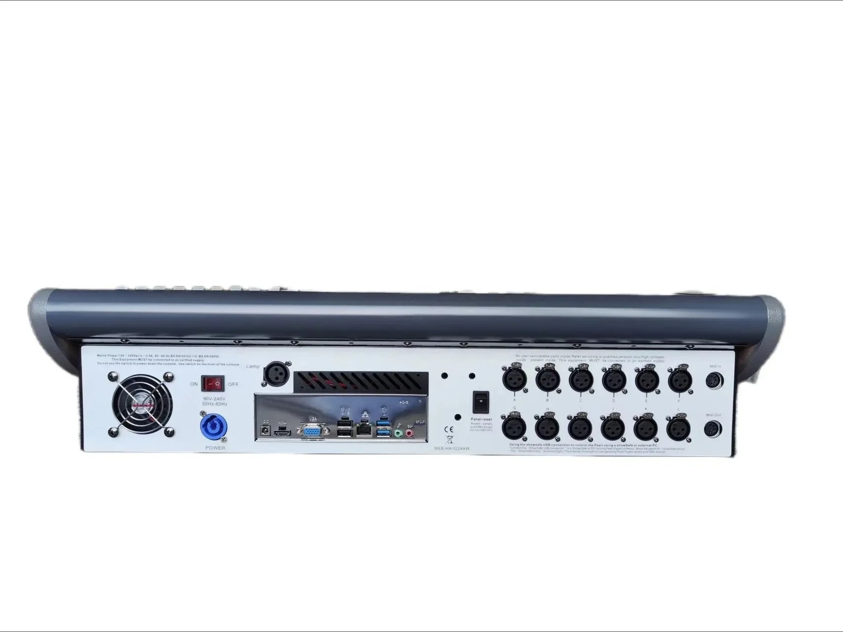 Touch Tiger 2 stage lighting console with aviation case