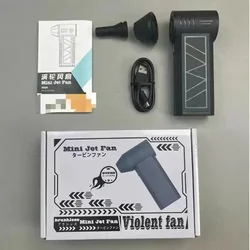 Ventilation Fans Hot Selling Violent Fan with Light, 130000 RPM Motor To Turbine Handheld Fan, New Model