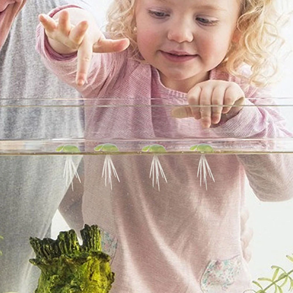 

18pcs Artificial Floating Duckweed Plants for Aquarium Tank Decor Roots ABS Plastic Fake Grass Mini Pet Supplies Aquatic