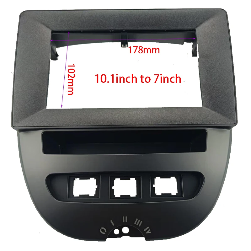

7/9/10.1 Inch Car Radio Frame Fascia Dash Kit DVD Head Unit Panel Stereo Cover For Toyota Aygo Citroen C1 Peugeot 107 2005-2014