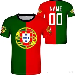 Custom Any Name Number Portugal 3D Men's T-shirt Football T-shirt Summer Leisure Breathable Short Sleeve Unisex Top