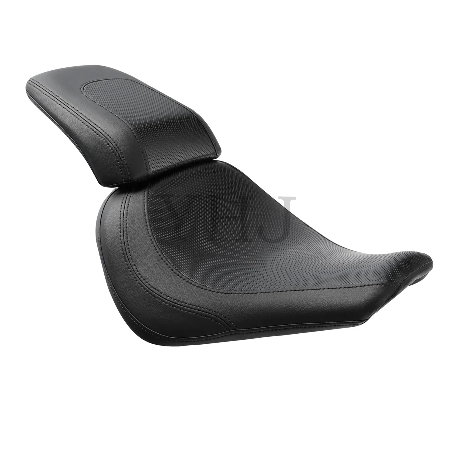 

Черное двухместное сиденье из искусственной кожи, переднее и заднее сиденье для пассажира водителя, мотоциклетное сиденье для Harley Fat Boy FLFB 114 FLFBS 2018-2023