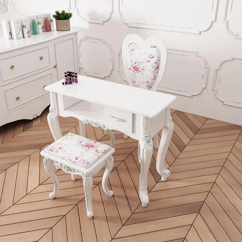 

Retro Nordic Nail Table Simple Design Professionals Manicure Tables Exquisite Makeup Manicure Tafel Nails Salon Furniture CM50ZJ