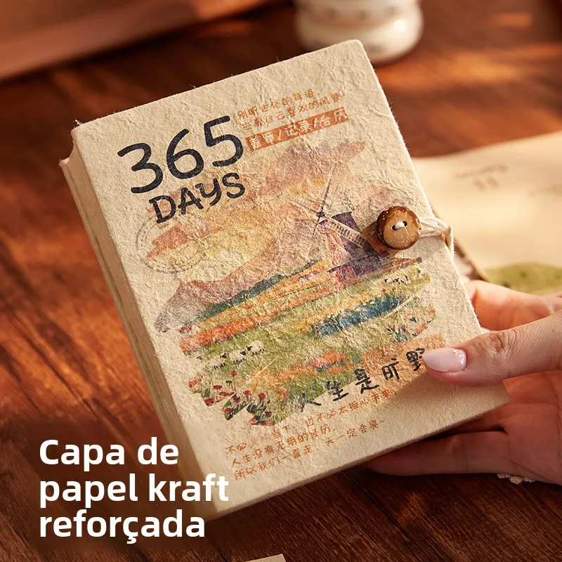 retro-style-travel-diary-stamp-book-tearable-pages-graffiti-calendar-365-days-2027-yearly-planner-vintage-theme-notebook