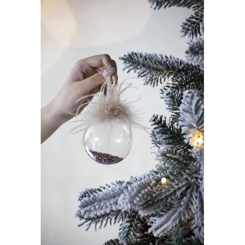 D3 عيد الميلاد الكرة الحلي، الزجاج الزخرفية شنقا الكرة شجرة عيد الميلاد الحلي لزينة حفلة عطلة، مجموعة من 12 #1